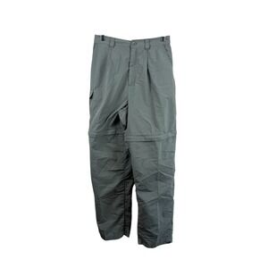 Campmor Womens‎ Medium Green Convertible Cargo Hiking Pants Stretch Zip Off